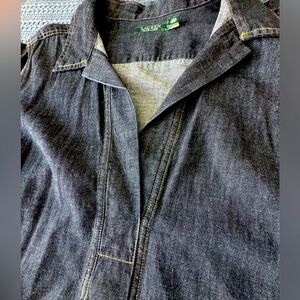 Ralph Lauren:  Denim Shift Dress: Streamlined silhouette in denim.